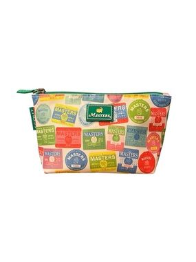 2026 Scout Masters Golf Badge Colorful Print Zip Small Pouch/Makeup Bag w Logo